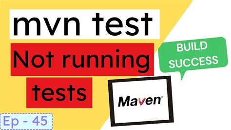 mvn test not running tests